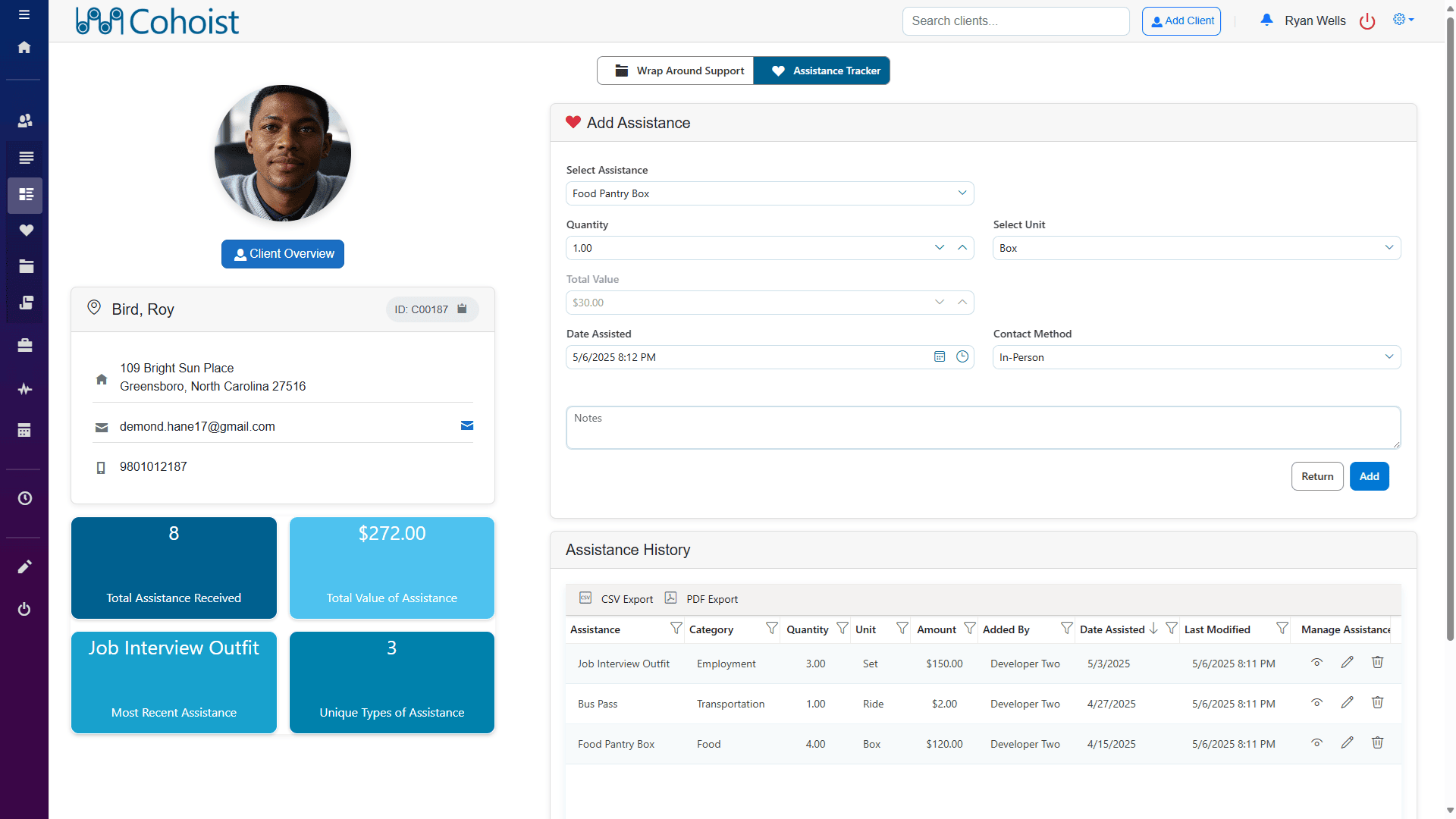 Track assistance and services for accurate reporting